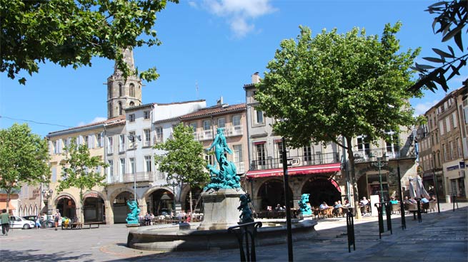 Marktplatz in Limoux