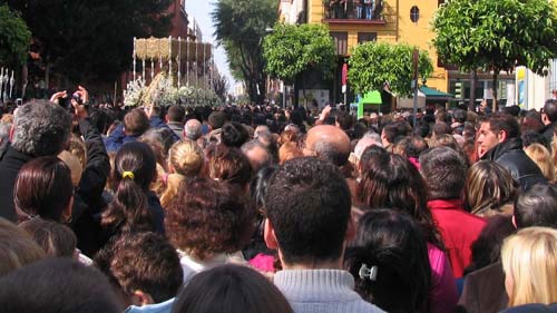 In Sevilla bei einer der  Oster - Prozessionen