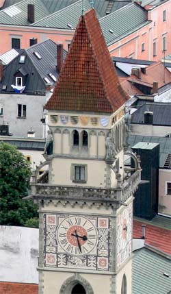 Rathausturmspitze in Passau