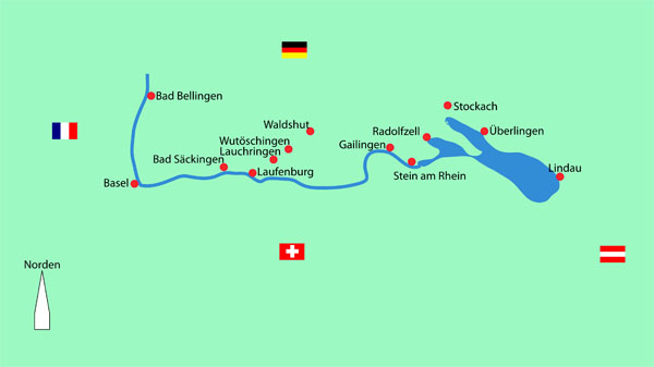 Reiseskizze Hochrhein / Bodensee