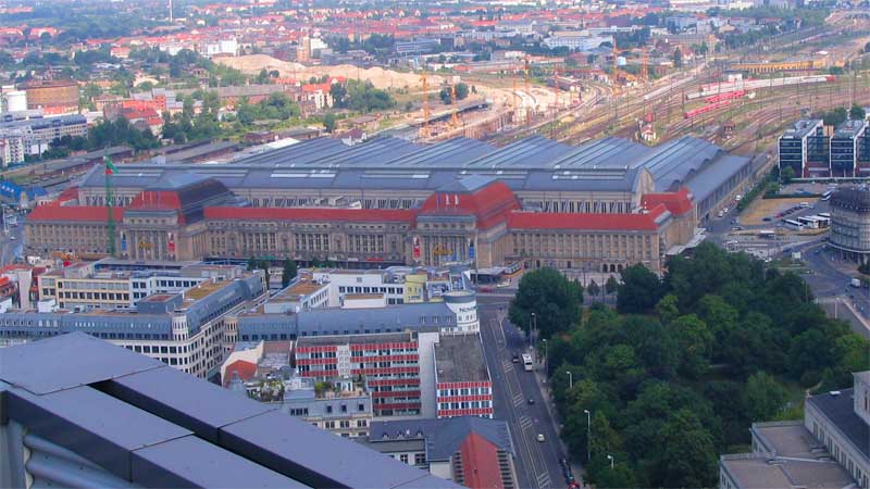 Hauptbahnhof in Leipzig.