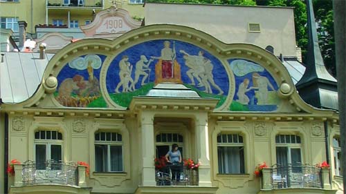 Fassade in Karlsbad