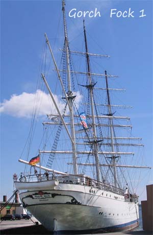 Gorch Fock 1; im Stralsunder Hafen (2005)