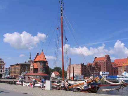Am Hafen in Stralsund