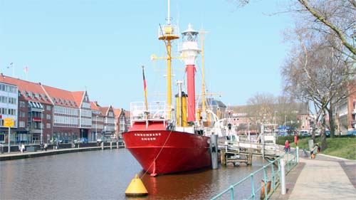 Emden - Hafen an der Altstadt