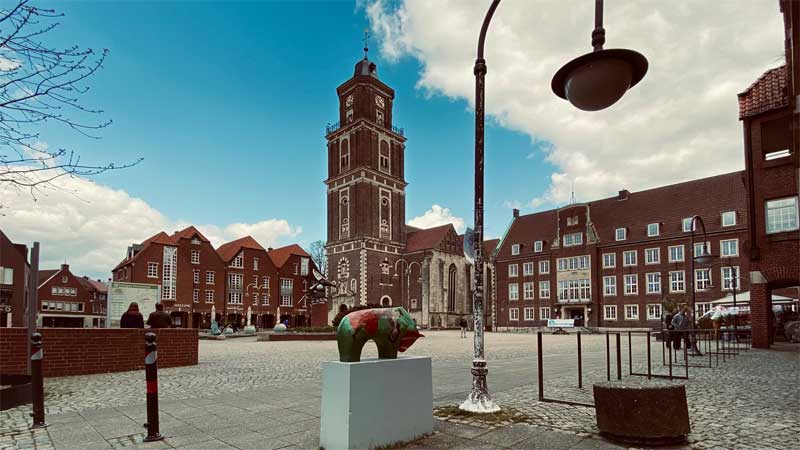 Marktplatz in Coesfeld.