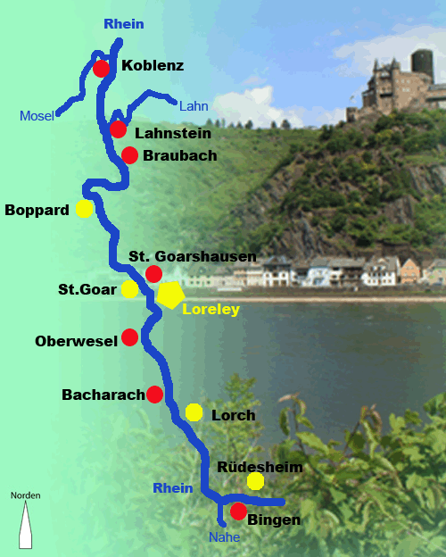 Handskizze Mittel - Rhein (ohne Maßstab)