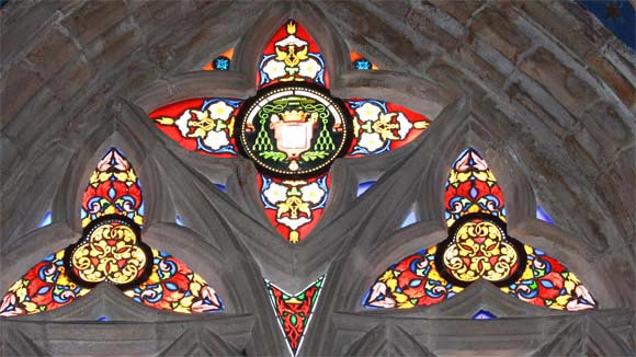 Kirchenfenster in der Kathedrale St - Corentin.