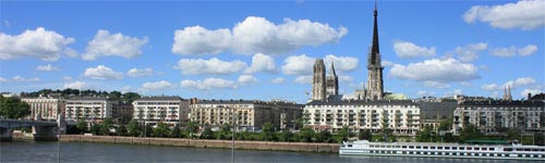 Teilansicht; Rouen an der Seine, in der Normandie.