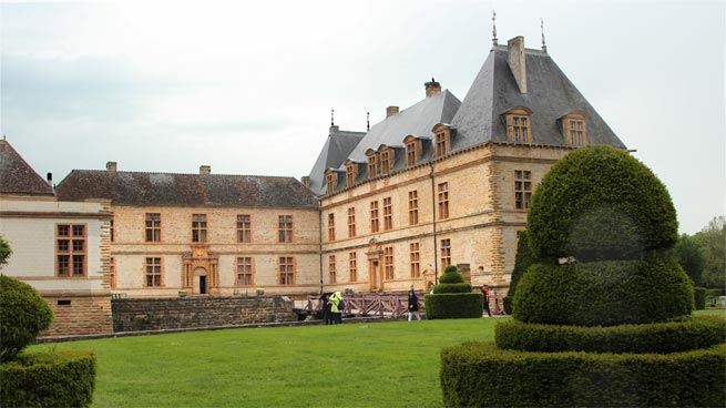 Teilansicht des Château de Cormatin.