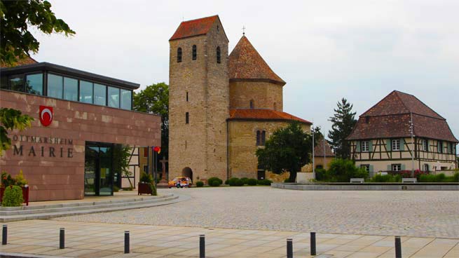 Ortszentrum in Ottmarsheim
