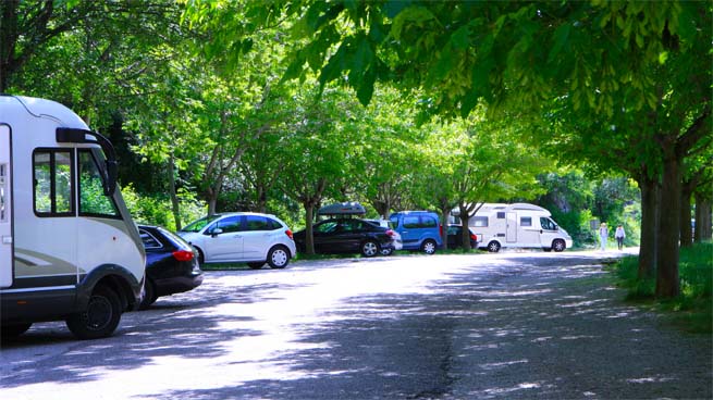 Bei unserem Besuch (2013) in Navacelles waren die Parkmöglichkeiten füt Wohnmobile sehr begrenzt