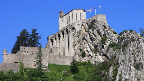 Teilansicht der Zitadelle von Sisteron.