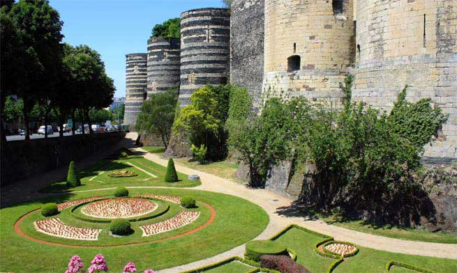 Das Schloss in Angers.