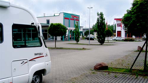 Ersatz - Wohnmobilstellplatz in Rheinfelden bei Base