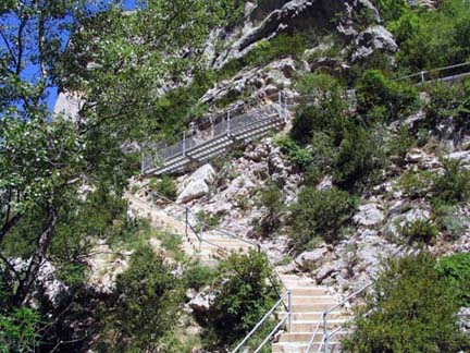 Einstieg in die Verdon Schlucht