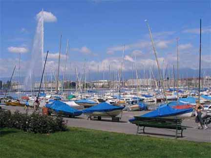 Sportboothafen in Genf