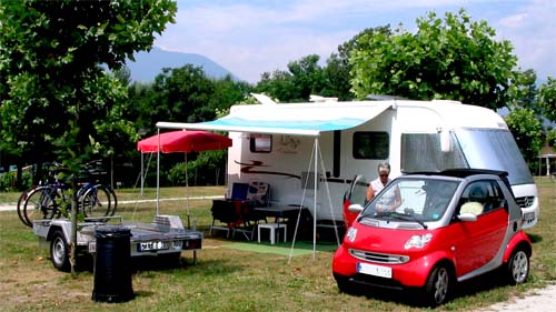 Campingplatz Continental Lido am Ufer des Mergozzo Sees