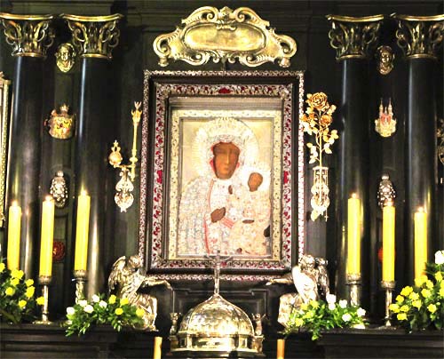 Bild der Schwarze Madonna von Tschenstochau.