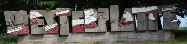 Schriftzug Westerplatte.
