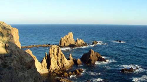 An der zerklüfteten Küste im Naturreservats Cabo de Gata